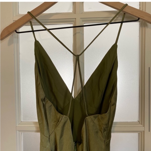 Field Of Dreams Midi Dress Khaki - Picture 4 of 6